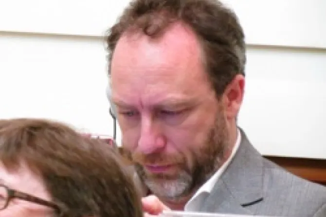 Jimmy Wales of Wikipedia at the Pontifical Academy of Social Sciences meetings on April 27 2012 CNA Vatican Catholic News 4 27 12