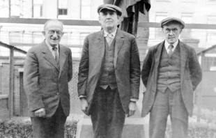 John Curry (C) and his cousin Patrick Hill (L), witnesses of Our Lady of Knock. Photo courtesy of Knock Museum Collection, Knock Shrine, Co. Mayo, Ireland.