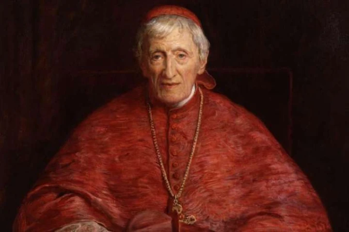 John Henry Newman by Sir John Everett Millais. public domain.