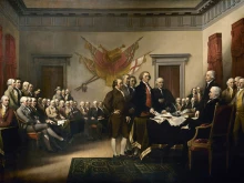 John Trumbull's "Declaration of Independence."