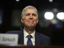 Judge Neil Gorsuch listens during his Supreme Court confirmation hearing before the Senate Judiciary Committee, March 20, 2017. 