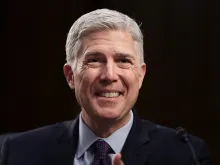Judge Neil Gorsuch testifies during his Supreme Court confirmation hearing before the Senate Judiciary Committee, March 21, 2017. 