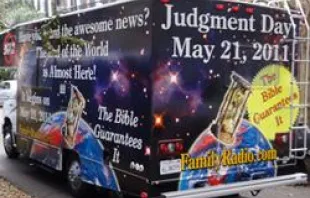 A bus advertising Judgment Day makes its way through New Orleans on March 8, 2011.   Bart Everson