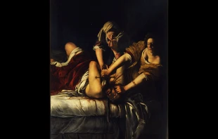 Artemisia Gentileschi's Judith Beheading Holofernes (1614-20)