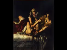 Artemisia Gentileschi's Judith Beheading Holofernes (1614-20)