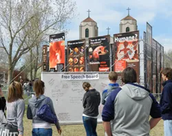 Students view the display erected by Justice for All on Denver's Auraria campus?w=200&h=150