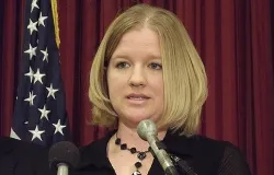 Kellie Stauffer at a press conference on the 40th anniversary of Roe v. Wade. ?w=200&h=150