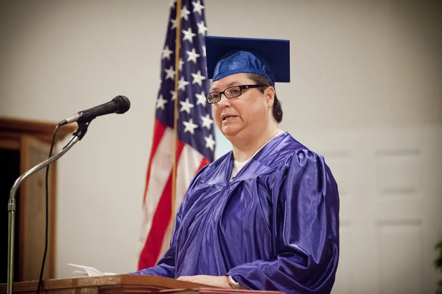 Kelly Gissendaner at the Lee Arrendale State Prison in Alto, GA at the 2011 graduation ceremony. ?w=200&h=150