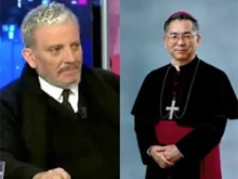  Neocatechumenal Way cofounder Kiko Arguello and Archbishop Mitsuaki Takami
