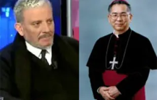  Neocatechumenal Way cofounder Kiko Arguello and Archbishop Mitsuaki Takami 