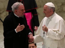 Kiko Argüello and Pope Francis. 