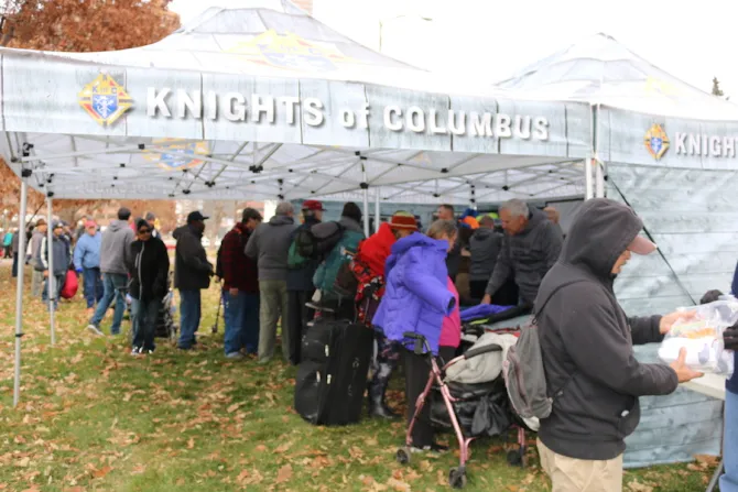 Knights of Columbus coat distribution in Denver Nov 20 2019 Credit  Mary Farrow   CNA 