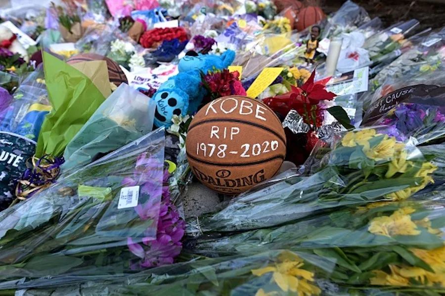 Basketballs are seen outside Bryant Gymnasium at Lower Merion High School, where Kobe Bryant, after his death, on Jan. 27, 2020  ?w=200&h=150