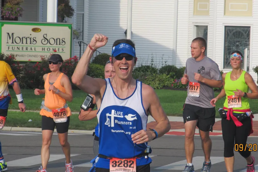 LIFE Runner and Vitae board member Rob Rysavy competes in the 2014 Air Force Marathon in Dayton, Ohio on Sept. 20, 2014. ?w=200&h=150