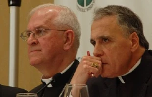 (L-R) Archbishop Joseph E. Kurtz of Louisville and Cardinal Daniel N. DiNardo at the USCCB's Fall General Assembly in Baltimore, Nov 12, 2013.   Addie Mena/CNA.