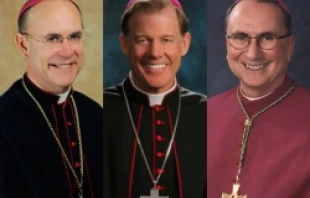 (L-R) Bishop Kevin C. Rhoades, Bishop John C. Wester, and Bishop Stephen E. Blaire.
