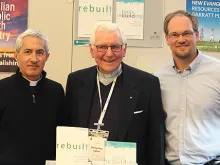 (L-R) Fr. Michael White, Bishop Peter Ingham and Tom Corcoran at the PROCLAIM conference. 