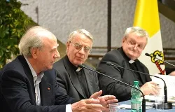 (L-R) Guido Gosso, Fr. Federico Lombardi, and Msgr. Battista Angelo Pansa at the April 23, 2014 conference on Bl. John XXIII. ?w=200&h=150