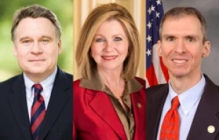 (L-R) Rep. Chris Smith (R-NJ), Rep. Marsha Blackburn (R-TN) and Rep. Dan Lipinski (D-Ill.).