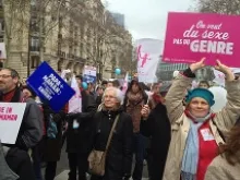 La Manif Pour Tous, Protest for All. A march for marriage and familiy in Paris on Jan.13, 2013. 