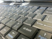 Laptop keyboard. 