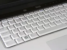    Laptop keyboard. 