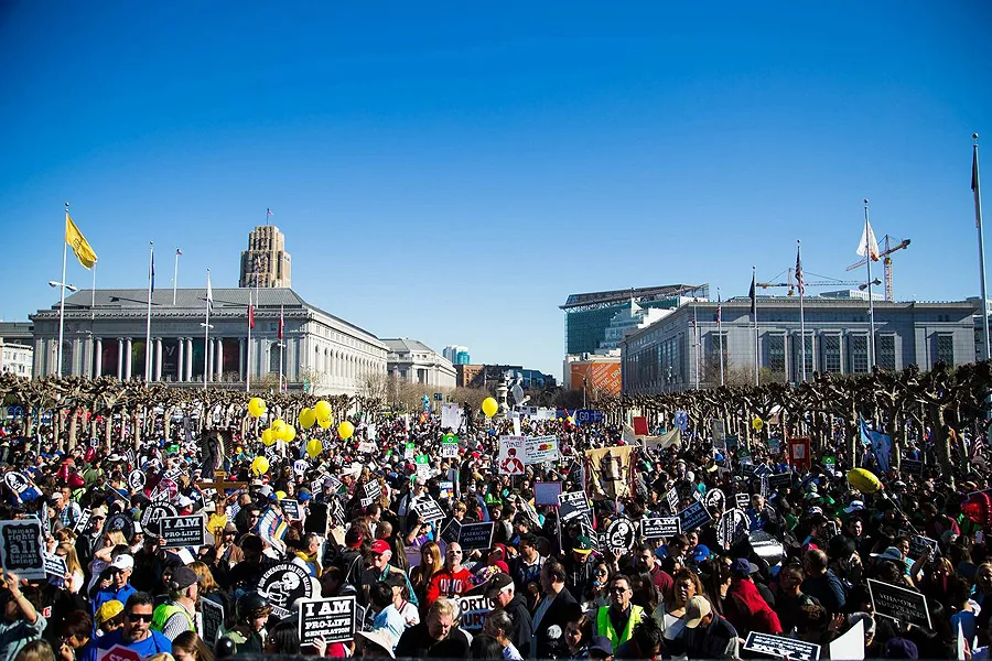 Large crowds took part in the 2015 Walk for Life West Coast in San Francisco, Jan. 24, 2015. ?w=200&h=150