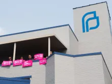 A rally at the last Planned Parenthood in Missouri. 