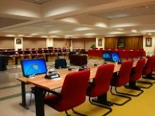 The Legionaries of Christ are meeting in this General Chapter room during closed door sessions for most of January. 