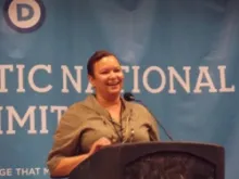 Lisa P. Jackson, administrator of the Environmental Protection Agency, speaks Sept. 5, 2012 at the DNC's faith council.