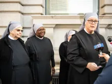 Little Sisters of the Poor after oral arguments in a lawsuit over the contraception mandate.