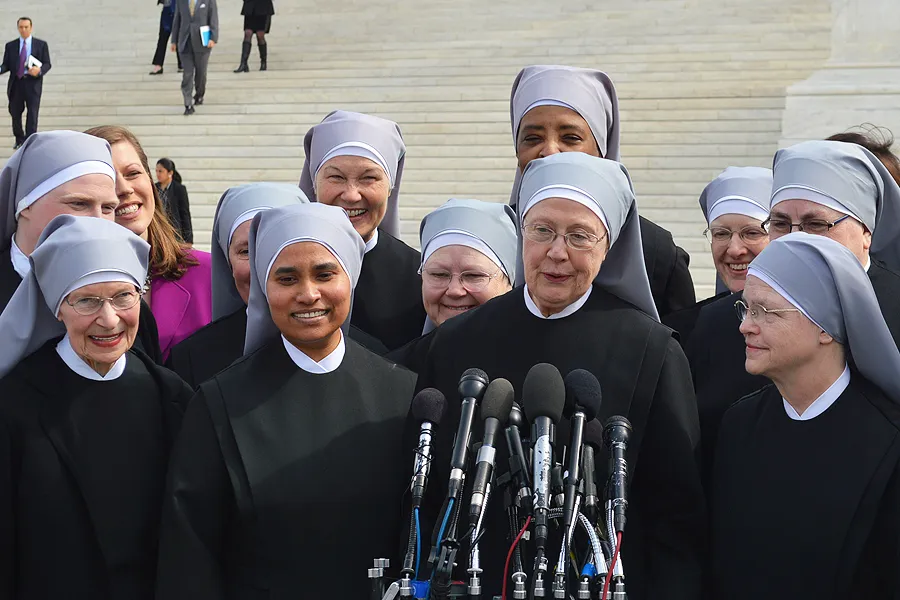 Little Sisters of the Poor outside the Supreme Court where oral arguments were heard on March 23, 2016, in the Zubik v. Burwell case.?w=200&h=150