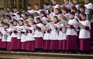 London Oratory Boys Schola Choir. Courtesy of London Oratory and De Monfort Music.
