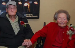 Marshall and Winnie Kuykendall, the winners of the Longest Married Couple Contest.   Worldwide Marriage Encounter