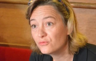 Ludovine de la Rochere, president of La Manif Pour Tous, a French pro-marriage movement.   Michel Pourny.