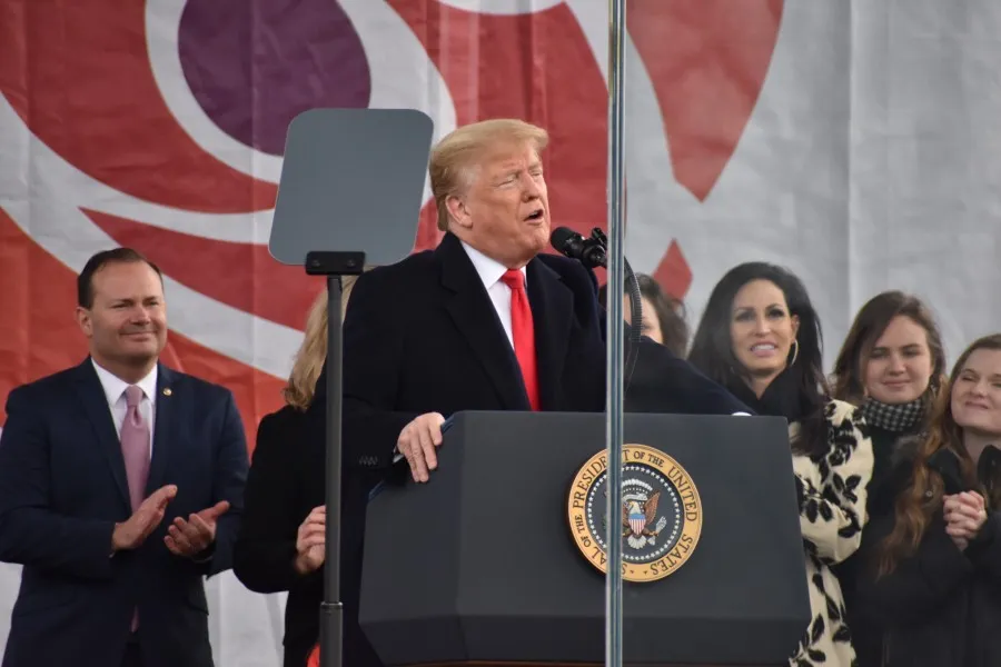 President Donald Trump at the 2020 March for Life. ?w=200&h=150
