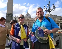 Australian teachers Amy Tabain and Bernie Maginnity in St. Peter's Square after St. Mary of the Cross' canonization?w=200&h=150