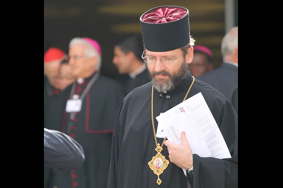 Major Archbishop Sviatoslav Shevchuk, of the Ukrainian Archeparchy of Kyiv-Halych, at the Vatican Oct. 13, 2014. ?w=200&h=150