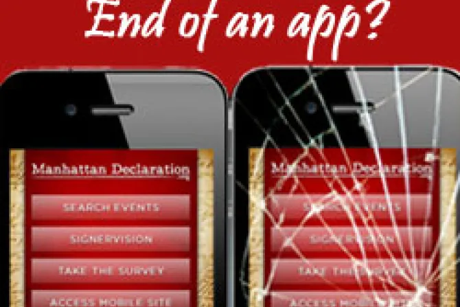 Manhattan Declaration iphone app CNA US Catholic News 12 2 10