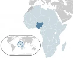 Nigeria, highlighted in blue on the map of Africa.?w=200&h=150
