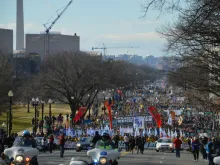 March for Life participants in Washington, DC Jan. 22, 2015. 