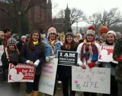 Young people participate in Washington, D.C.'s March for Life in Jan., 2012. ?w=200&h=150