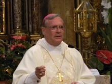 Archbishop Agostino Marchetto delivers his homily at St. Augustine Church in Rome
