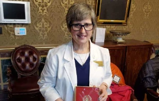 Maria Arvonio following a meeting at the White House May 6, 2020. Courtesy image.