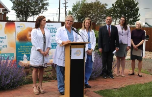 Marisol Health press conference, May 23, 2018. Vanessa Chavez/Marisol Health.