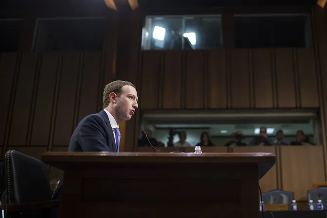 Mark Zuckerberg testifies before a combined Senate Judiciary and Commerce committee
