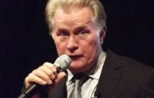 Martin Sheen speaks at the Basilica Shrine of the Immaculate Conception on Oct. 1, 2011