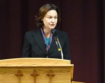 Mary Eberstadt speaks at Bonfils hall in Denver, Feb 11, 2013. ?w=200&h=150