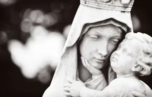 Mary holding Jesus.   Kamira via Shutterstock.