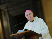 Archbishop Claudio Maria Celli says Mass in Rome Jan. 22, 2016. 